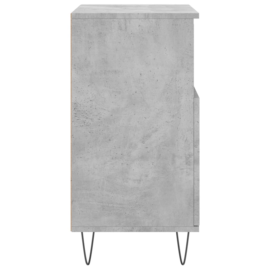 Buffets 2 pcs gris béton bois d'ingénierie - XIOS
