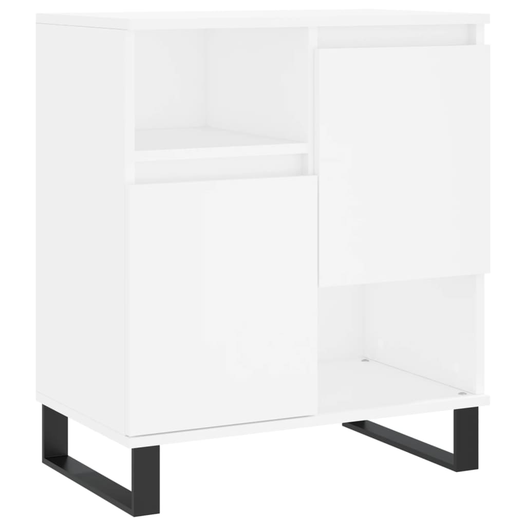 Buffets 2 pcs blanc bois d'ingénierie - XIOS