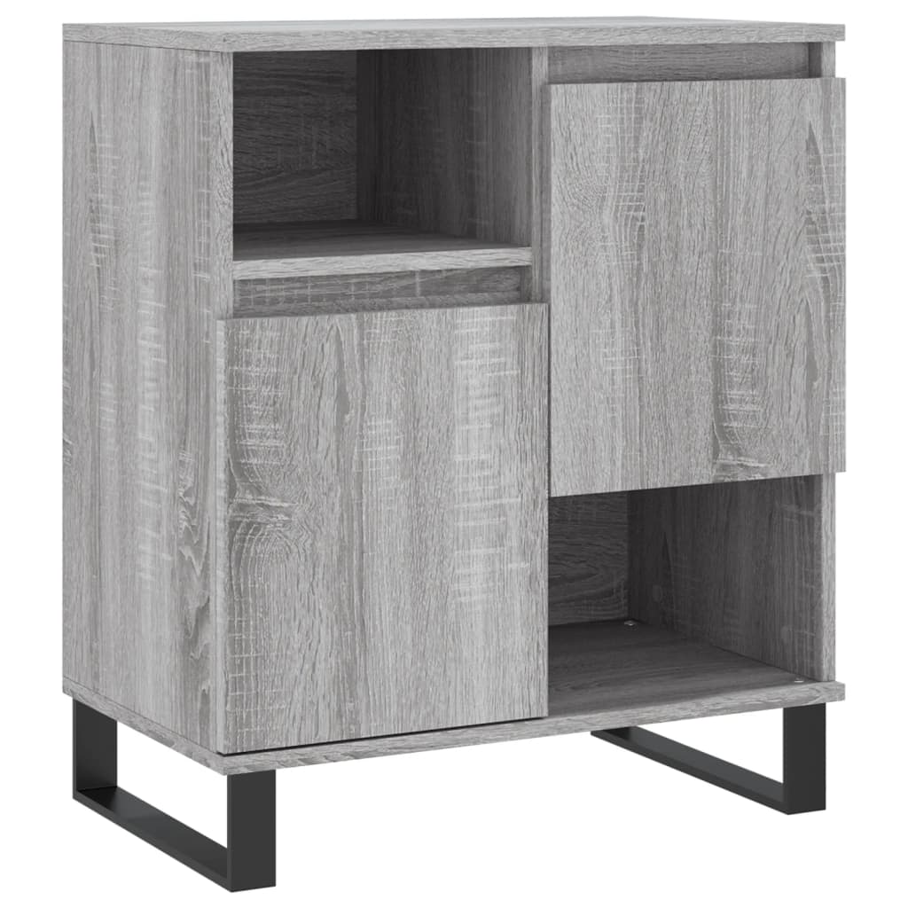 Buffets 2 pcs sonoma gris bois d'ingénierie - XIOS