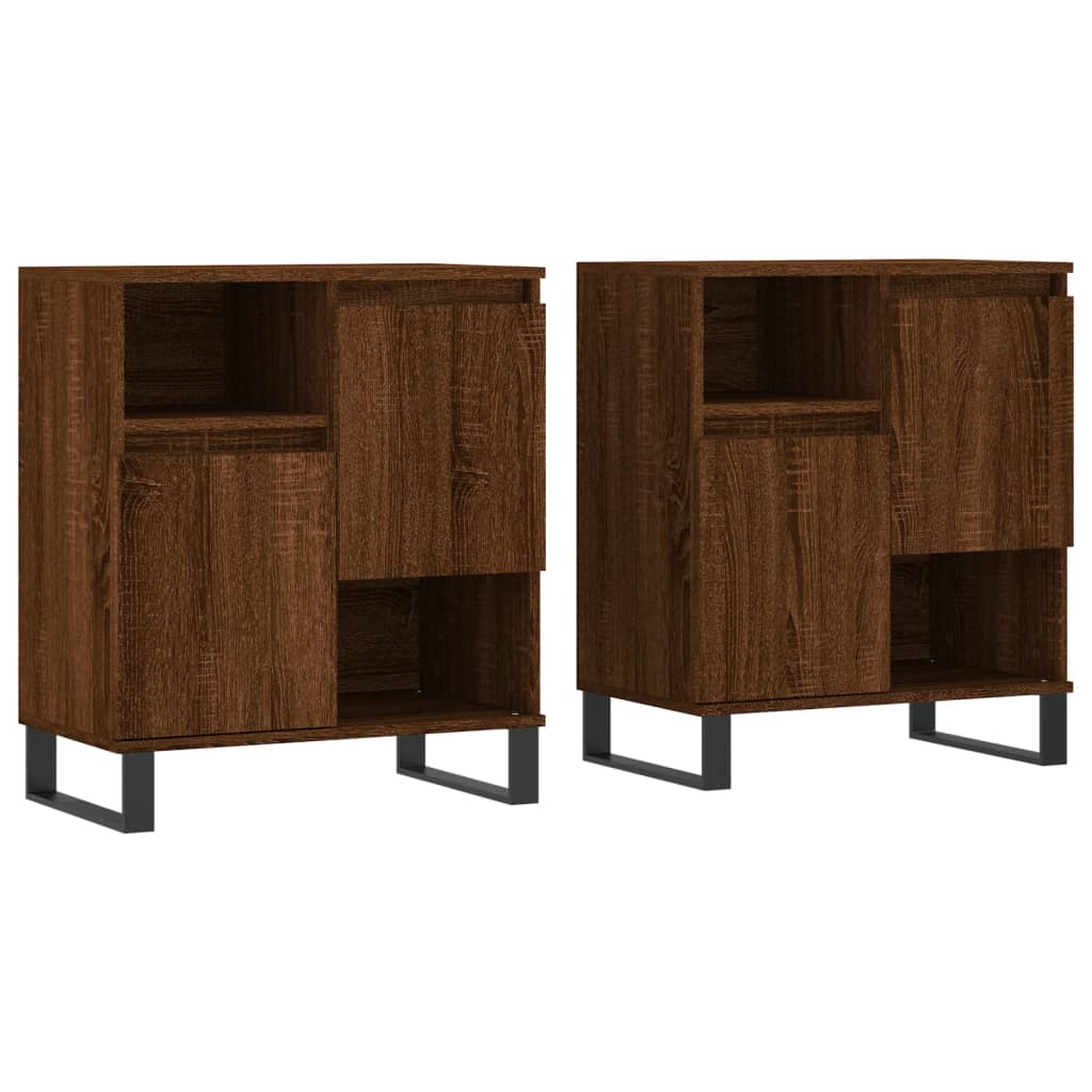 Buffets 2 pcs chêne marron bois d'ingénierie - XIOS