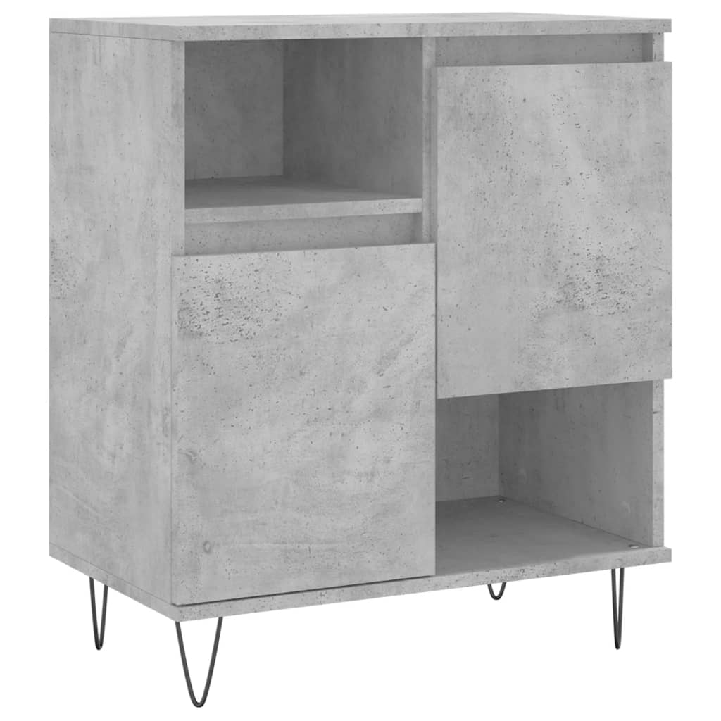 Buffets 3 pcs gris béton bois d'ingénierie - XIOS