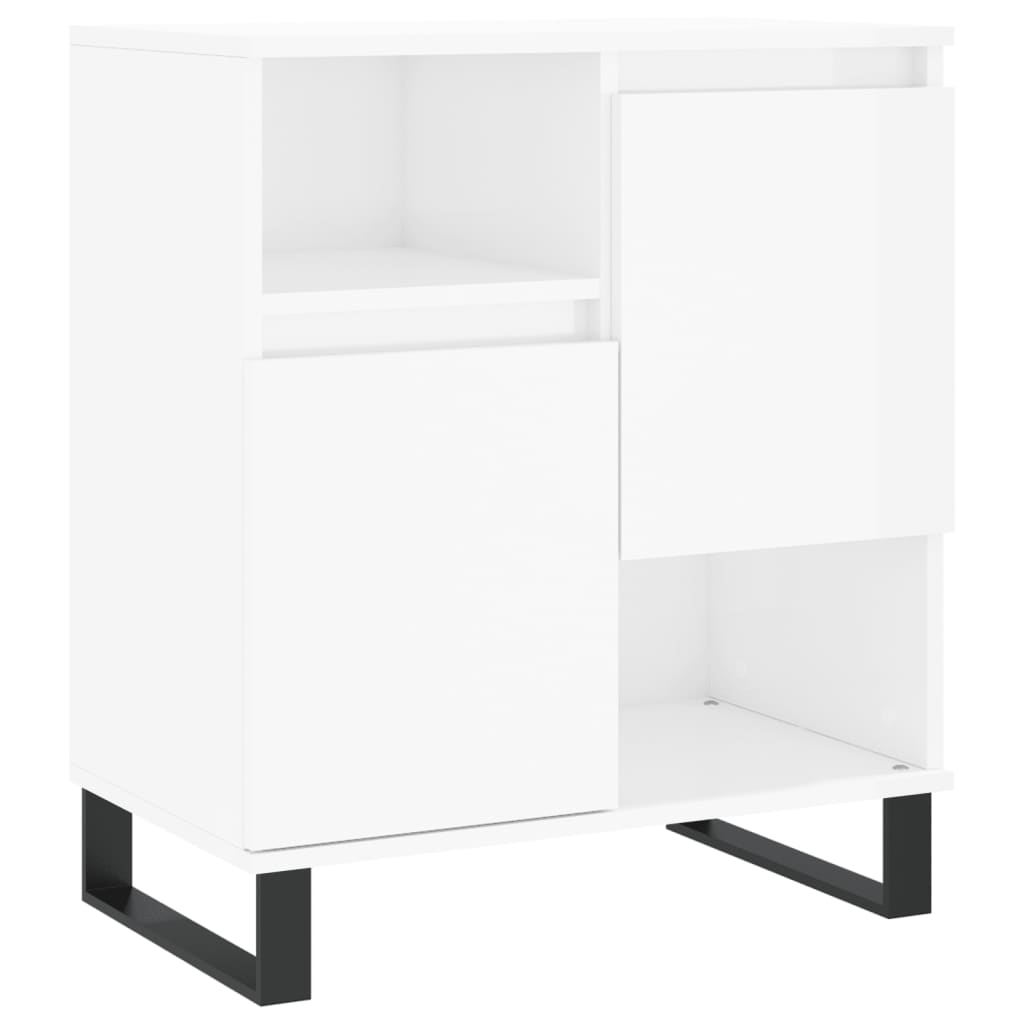 Buffets 3 pcs blanc brillant bois d'ingénierie - XIOS