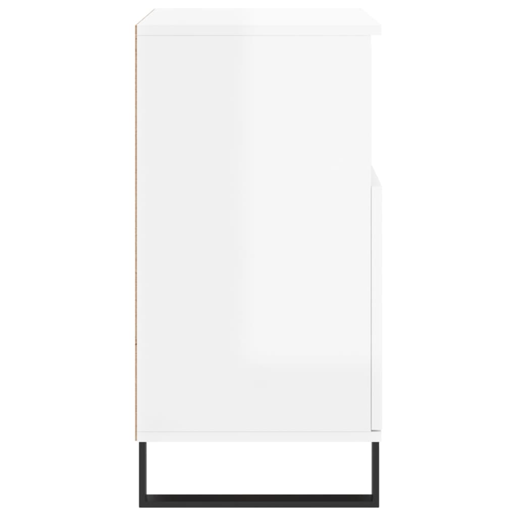Buffets 3 pcs blanc brillant bois d'ingénierie - XIOS