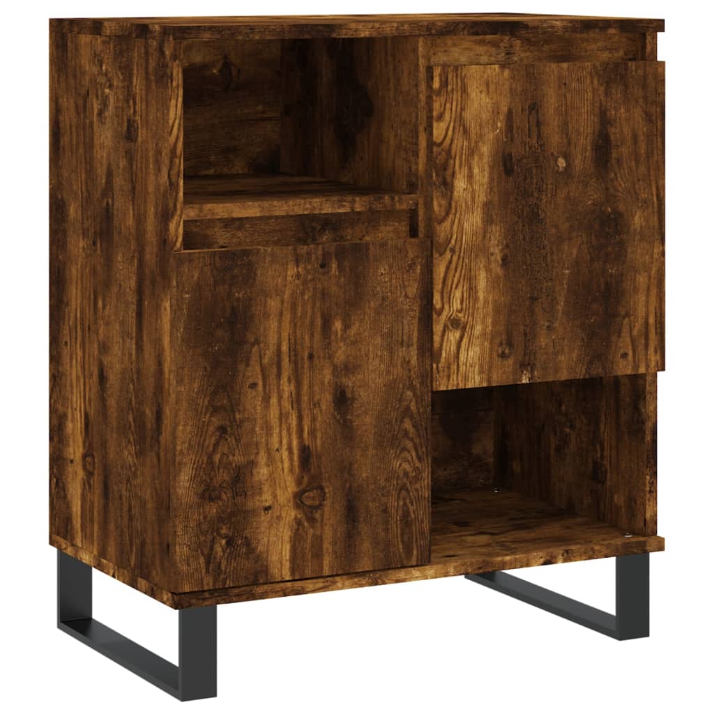 Buffets 3 pcs Chêne fumé Bois d'ingénierie Buffets & bahuts vidaXL