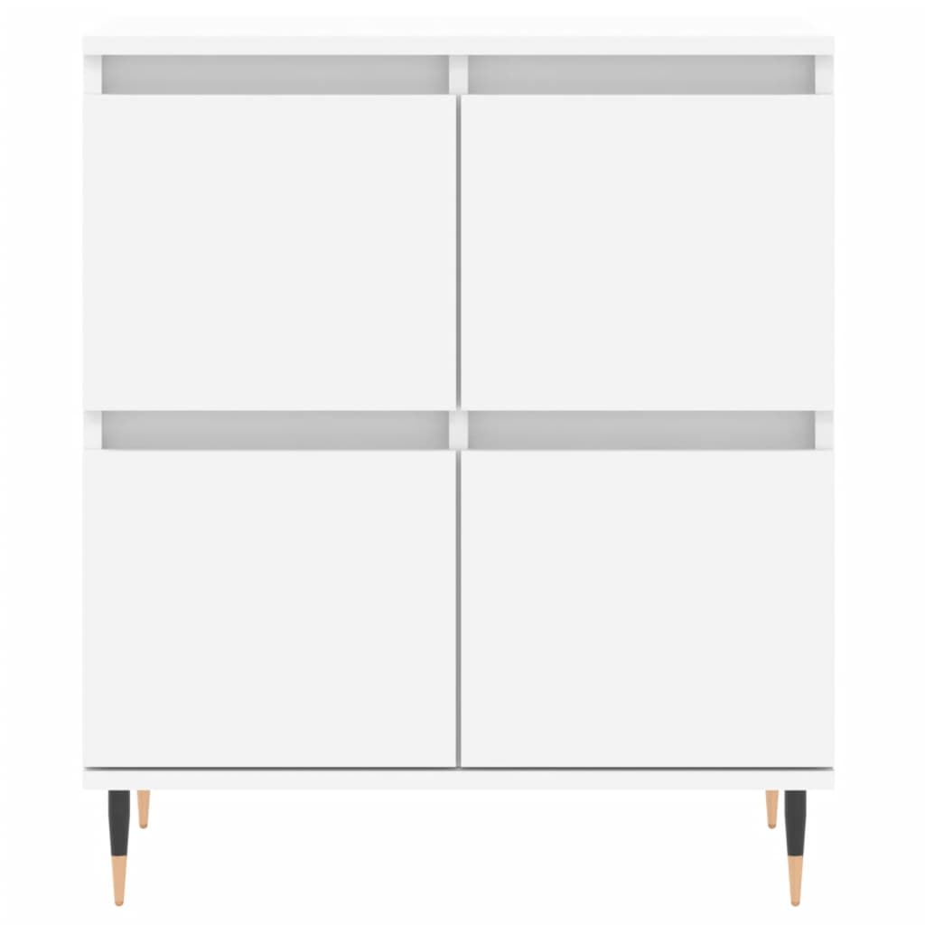Buffets 2 pcs blanc bois d'ingénierie - XIOS