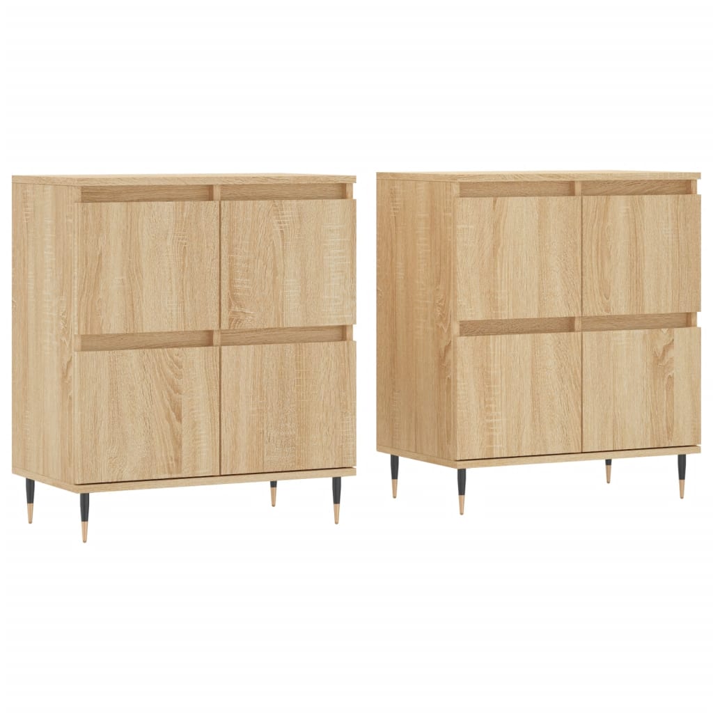 Buffets 2 pcs chêne sonoma bois d'ingénierie - XIOS