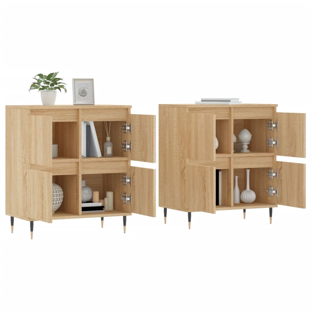 Buffets 2 pcs chêne sonoma bois d'ingénierie - XIOS