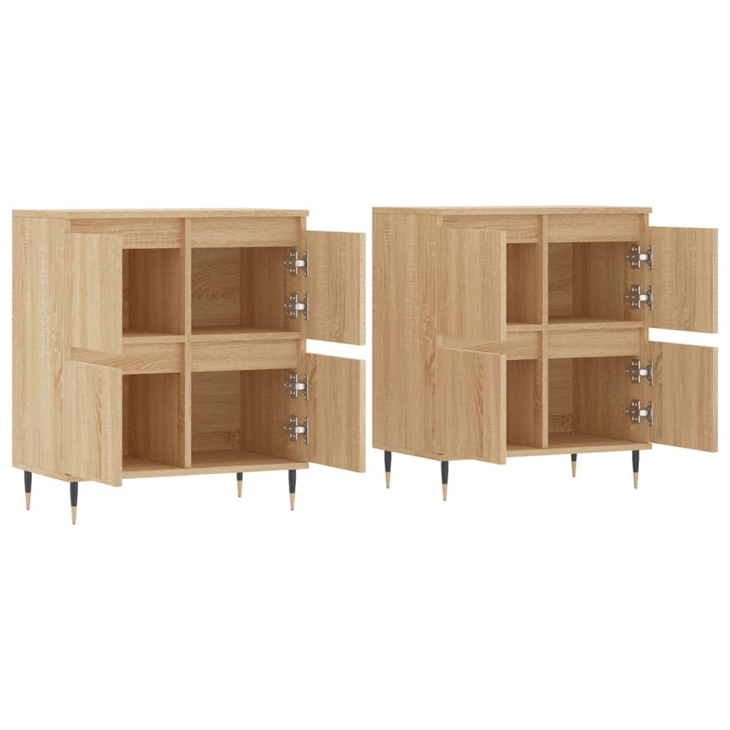Buffets 2 pcs chêne sonoma bois d'ingénierie - XIOS