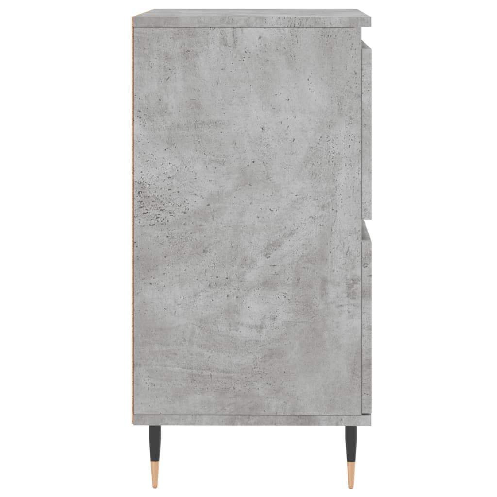 Buffets 2 pcs gris béton bois d'ingénierie - XIOS