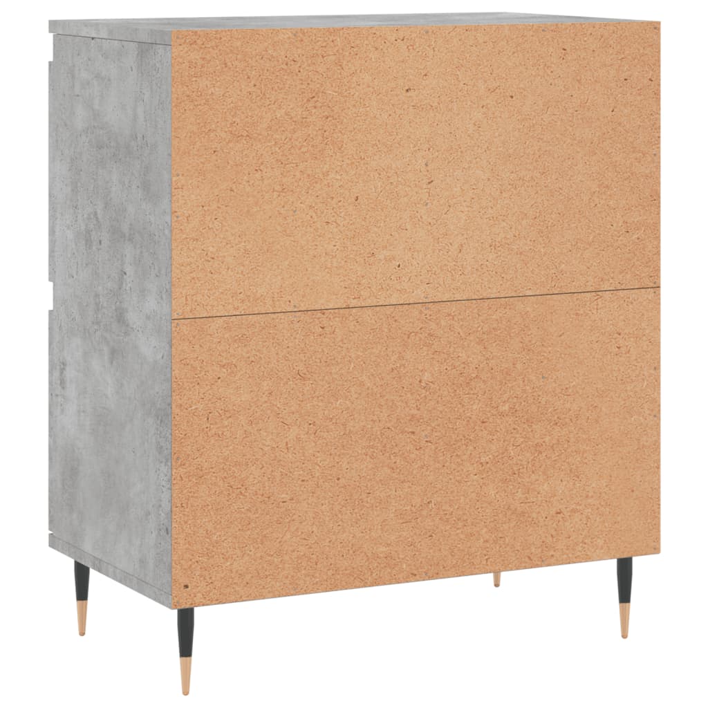 Buffets 2 pcs gris béton bois d'ingénierie - XIOS