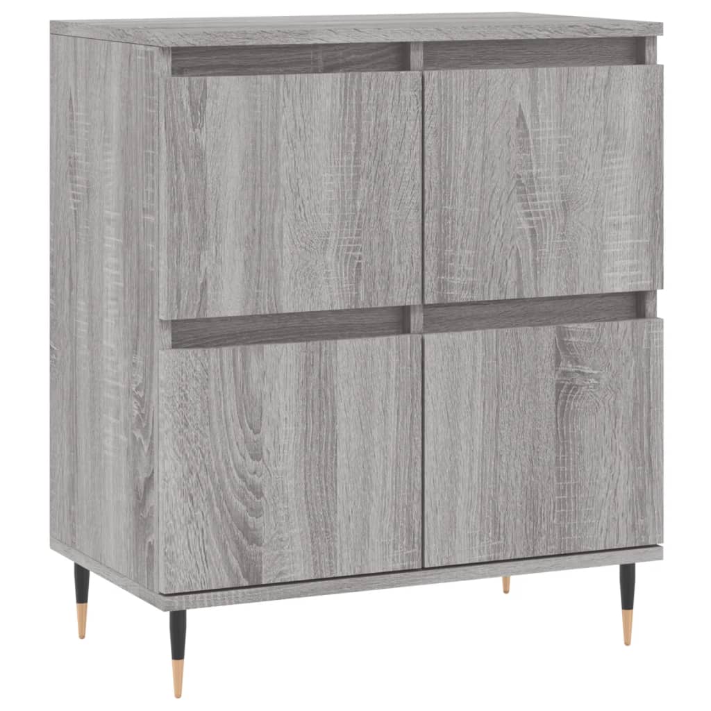 Buffets 2 pcs sonoma gris bois d'ingénierie - XIOS
