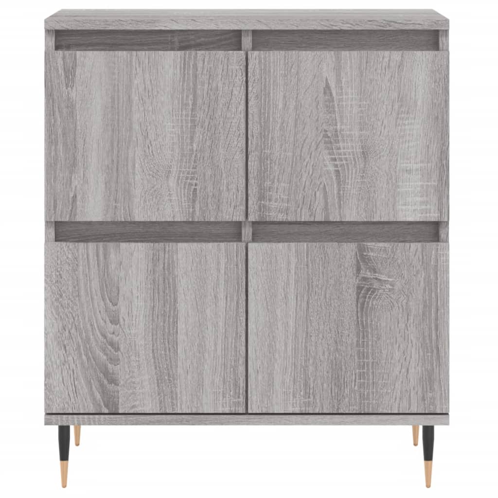 Buffets 2 pcs sonoma gris bois d'ingénierie - XIOS