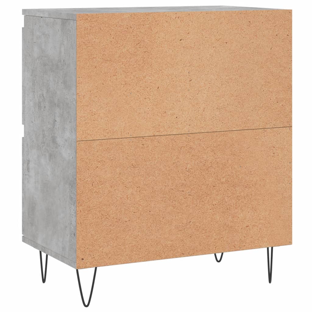 Buffets 2 pcs gris béton bois d'ingénierie - XIOS