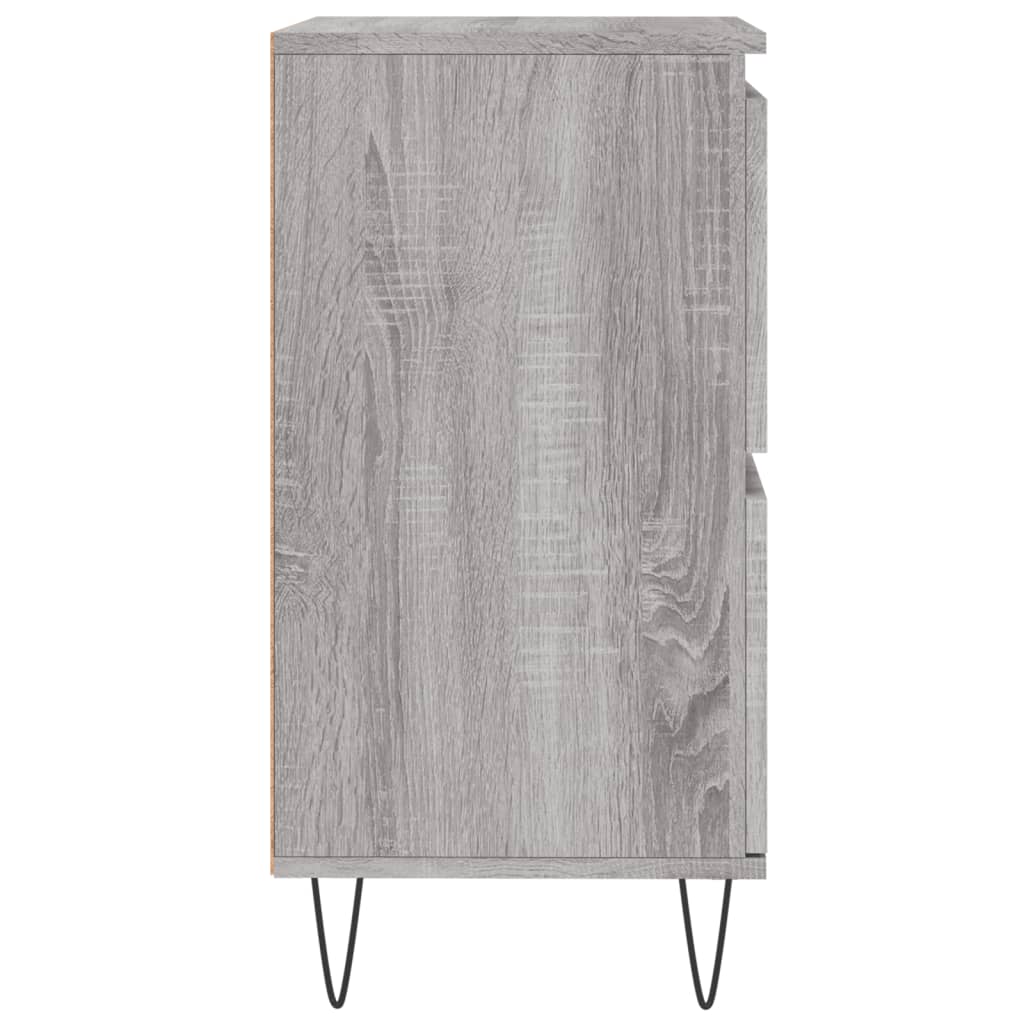 Buffets 2 pcs sonoma gris bois d'ingénierie - XIOS