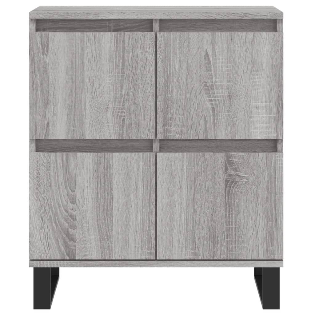 Buffets 2 pcs sonoma gris bois d'ingénierie - XIOS