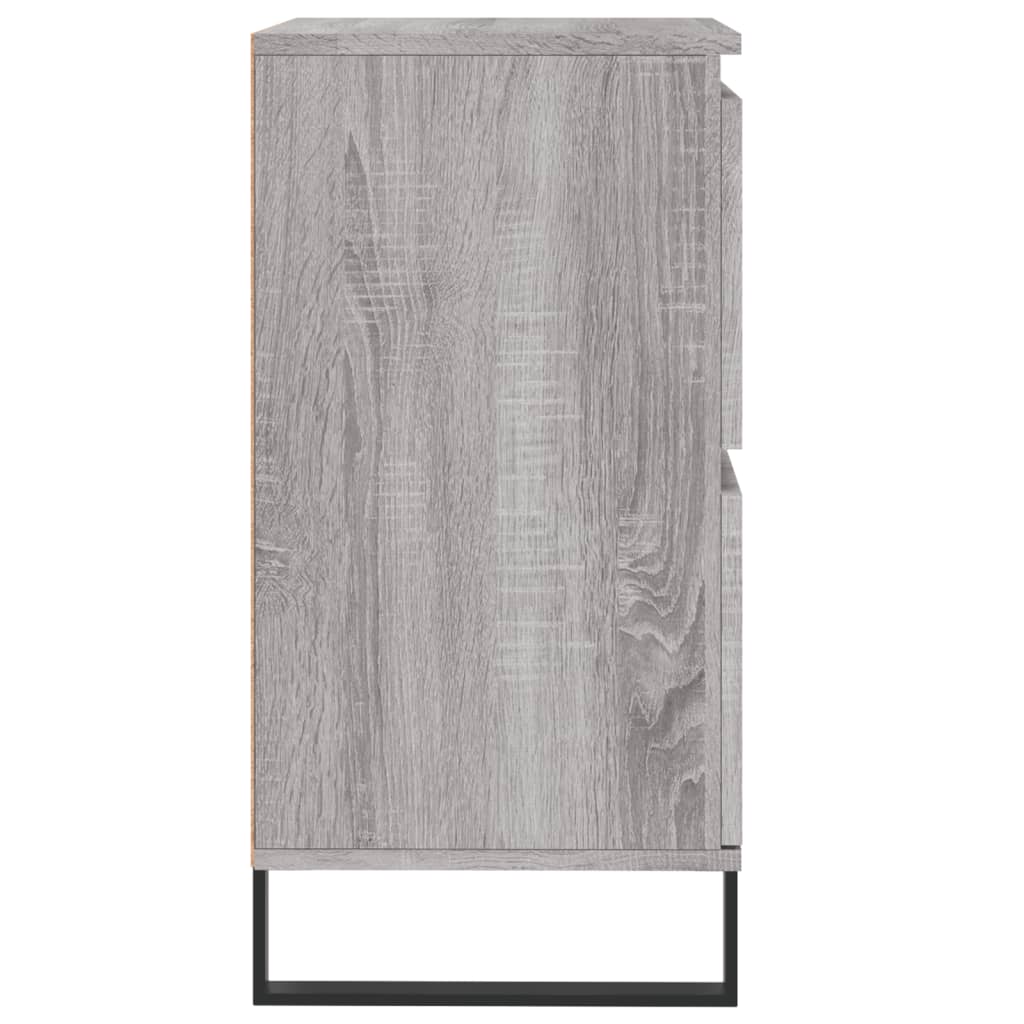 Buffets 2 pcs sonoma gris bois d'ingénierie - XIOS