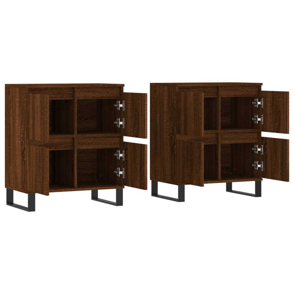 Buffets 2 pcs chêne marron bois d'ingénierie - XIOS
