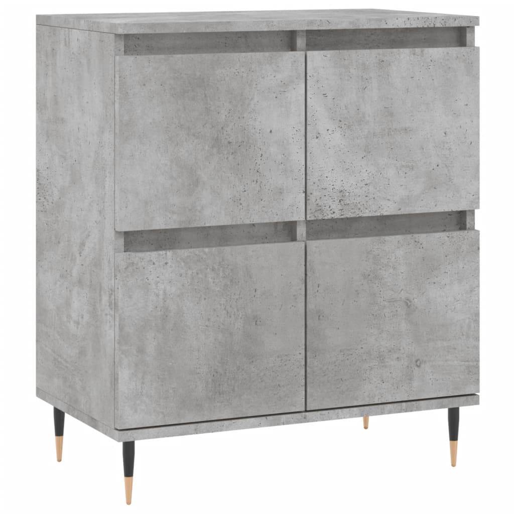 Buffets 3 pcs gris béton bois d'ingénierie - XIOS