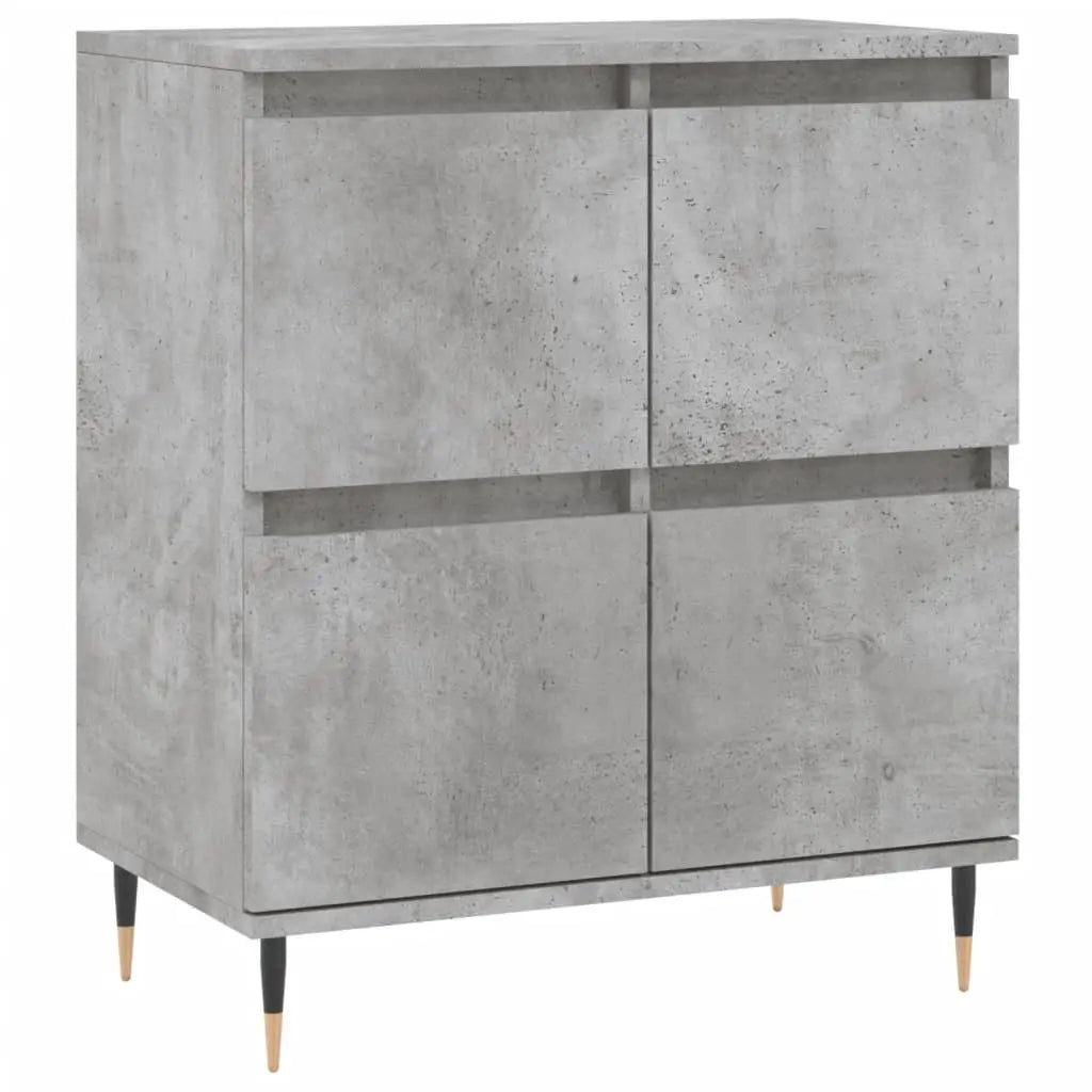 Buffets 3 pcs gris béton bois d’ingénierie - XIOS