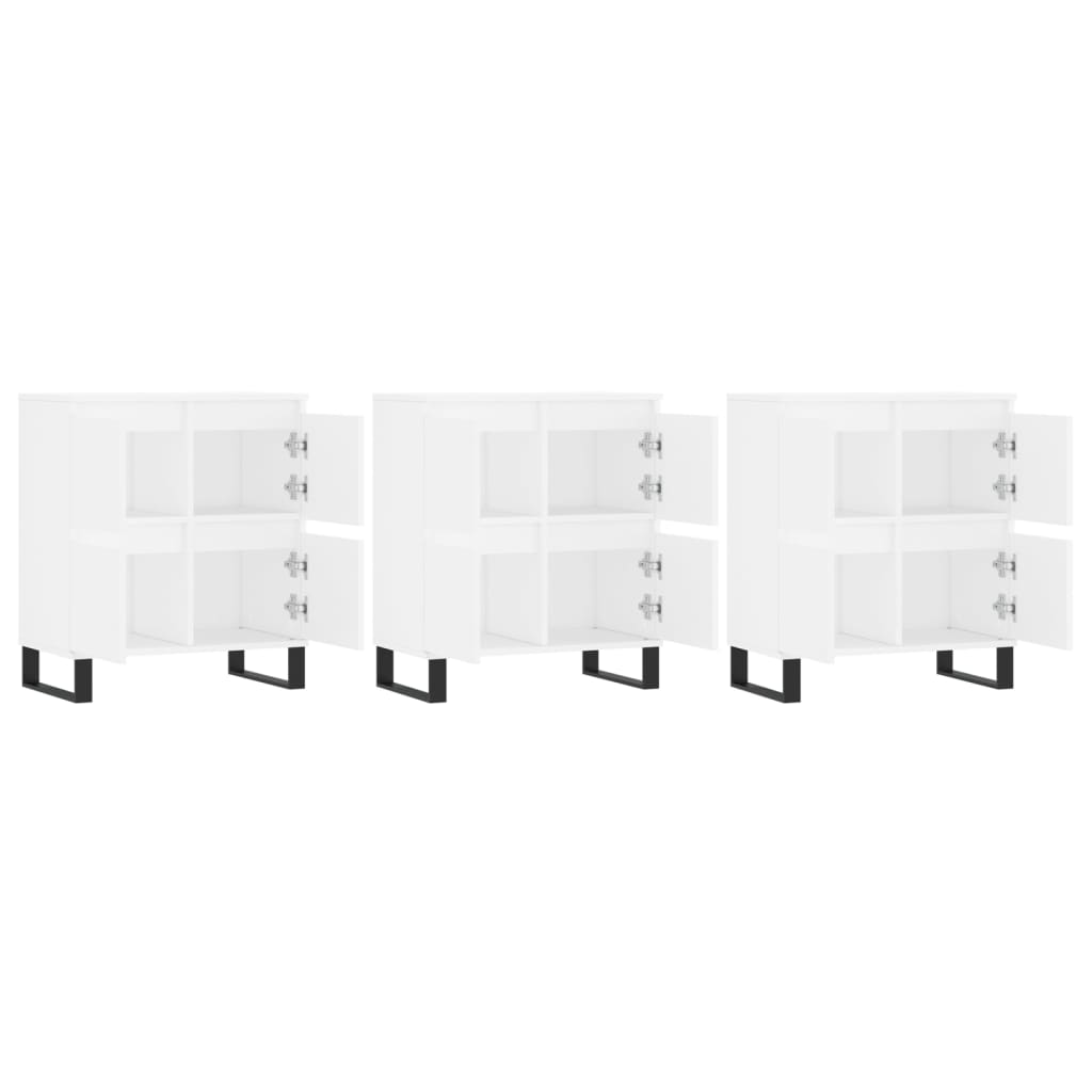 Buffets 3 pcs Blanc Bois d'ingénierie - XIOS