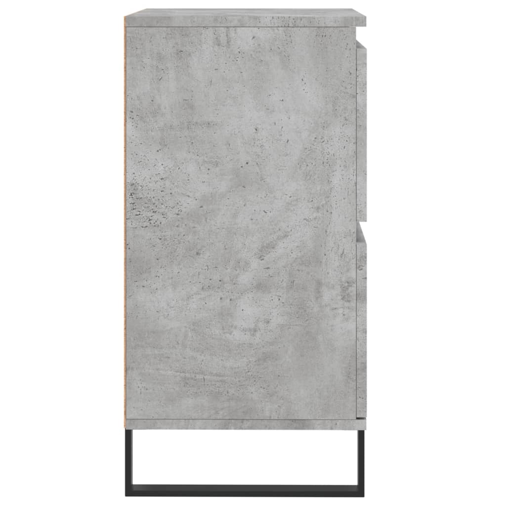 Buffets 3 pcs gris béton bois d'ingénierie - XIOS