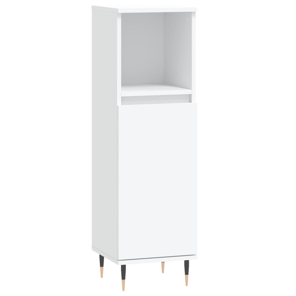 Ensemble de meubles salle de bain 3 pcs blanc bois d'ingénierie Ensembles de mobilier pour salles de bains vidaXL
