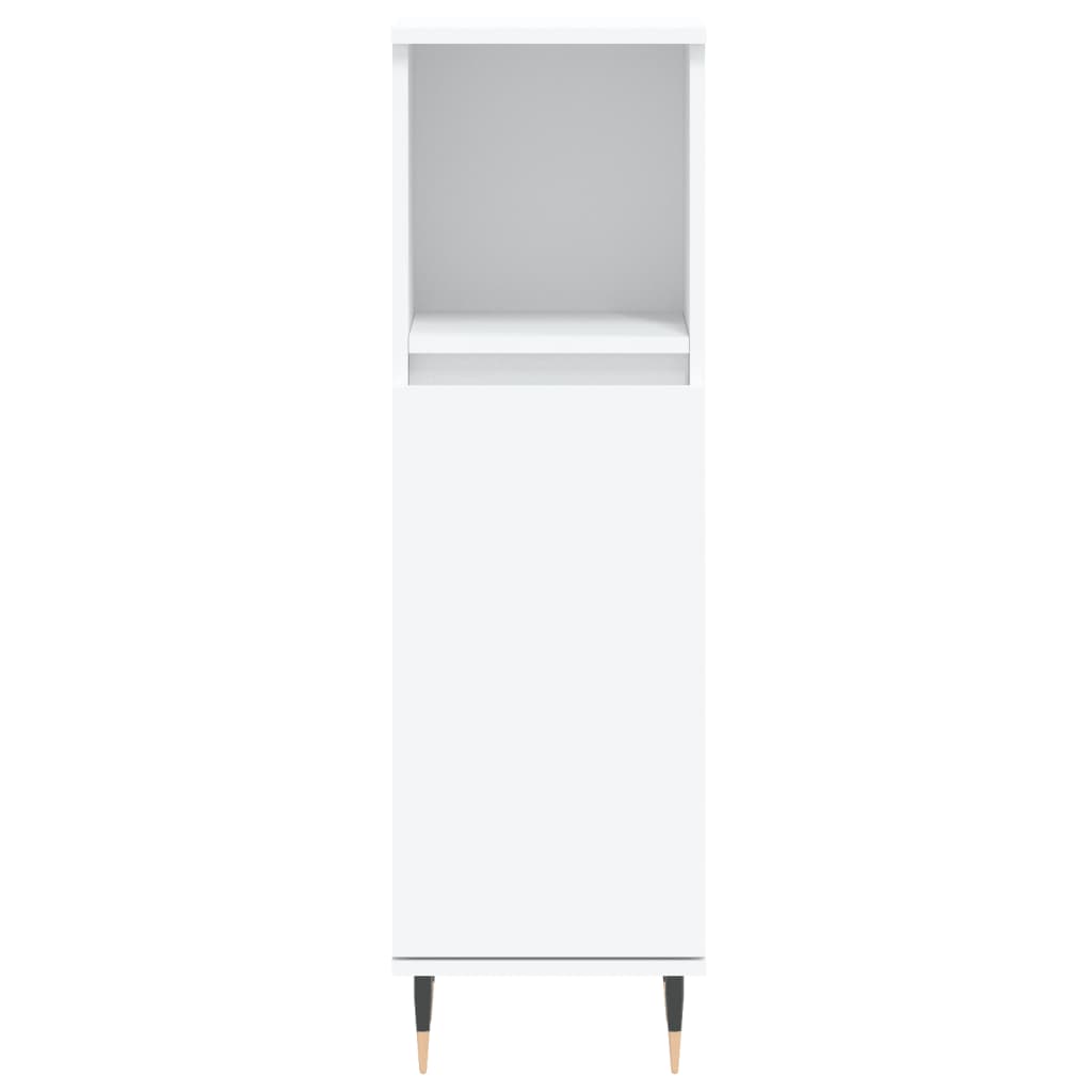 Ensemble de meubles salle de bain 3 pcs blanc bois d'ingénierie Ensembles de mobilier pour salles de bains vidaXL