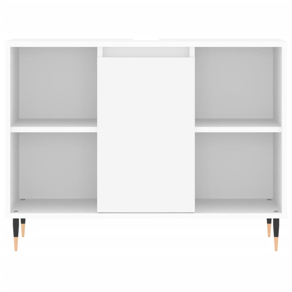 Ensemble de meubles salle de bain 3 pcs blanc bois d'ingénierie Ensembles de mobilier pour salles de bains vidaXL
