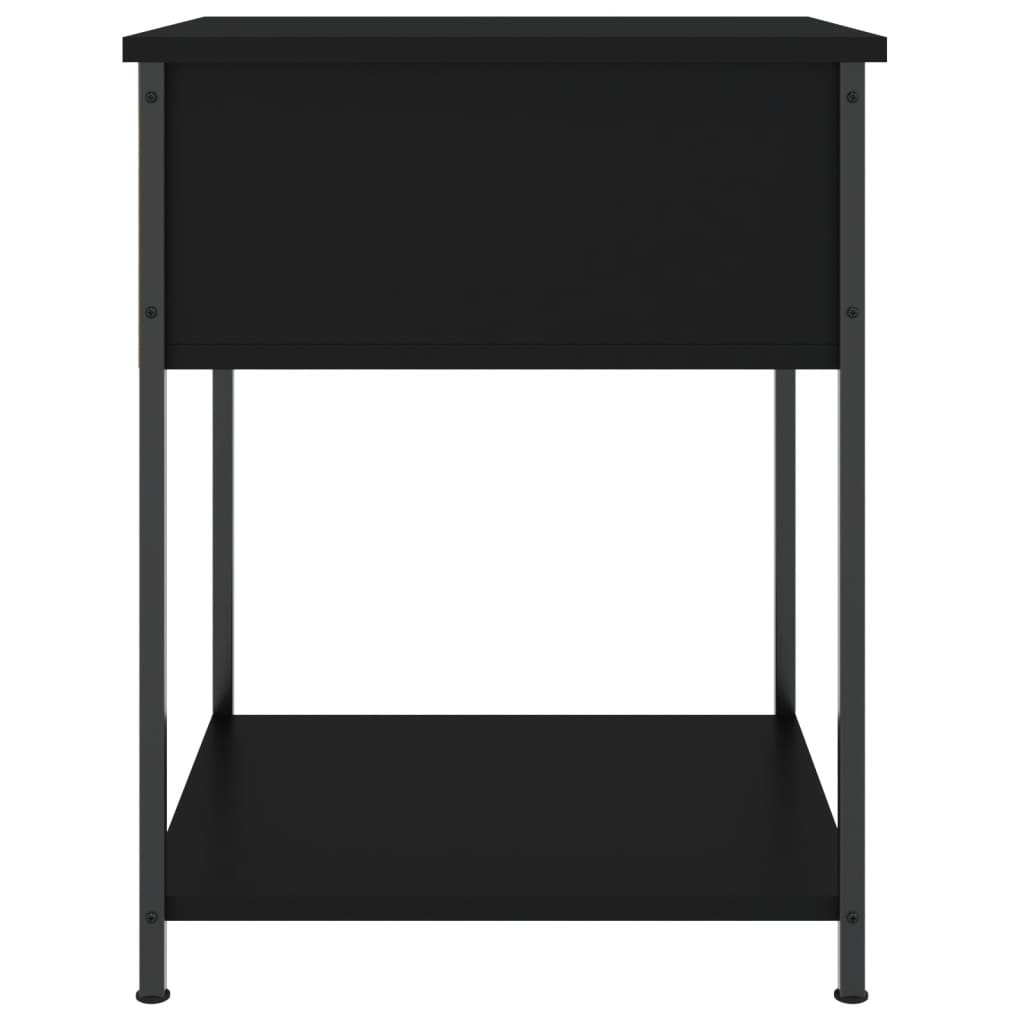 Tables de chevet 2 pcs noir 44x45x58 cm bois d’ingénierie - XIOS