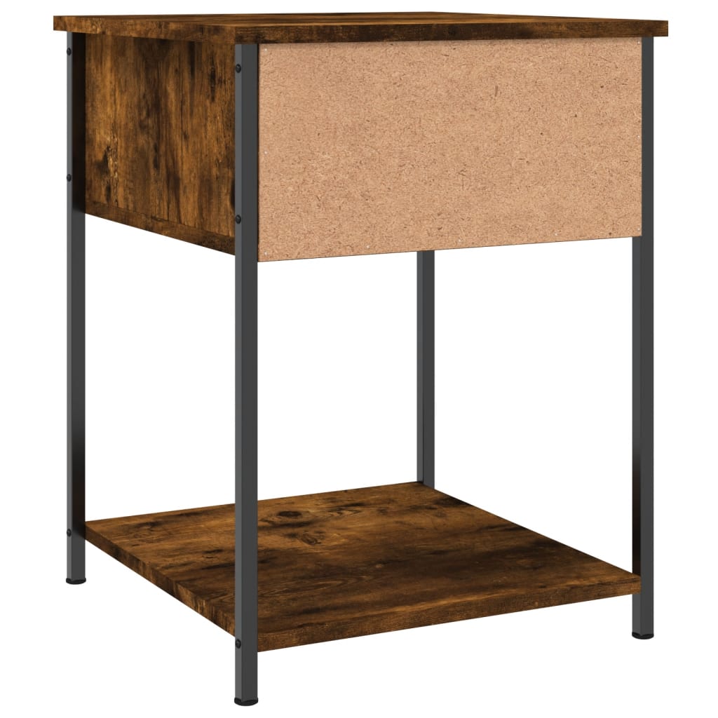 Tables de chevet 2 pcs chêne fumé 44x45x58 cm bois d’ingénierie - XIOS
