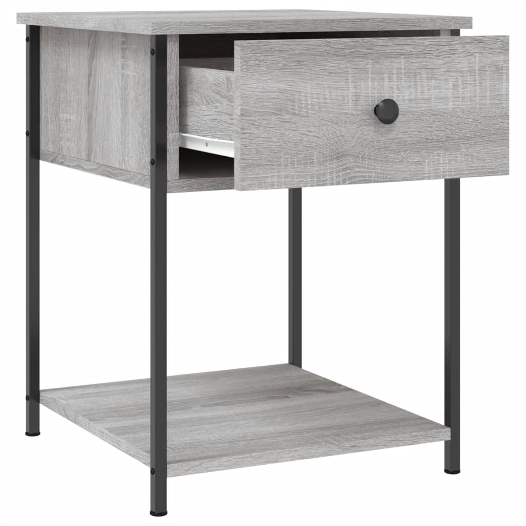 Table de chevet sonoma gris 44x45x58 cm bois d'ingénierie - XIOS