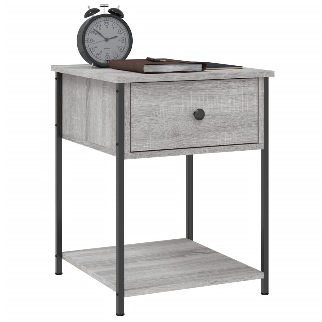 Tables de chevet 2 pcs sonoma gris 44x45x58 cm bois ingénierie - XIOS