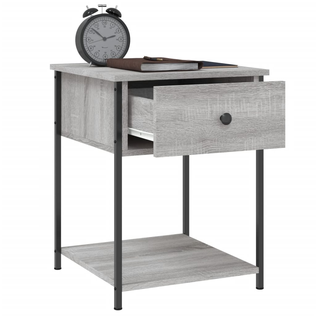 Tables de chevet 2 pcs sonoma gris 44x45x58 cm bois ingénierie - XIOS