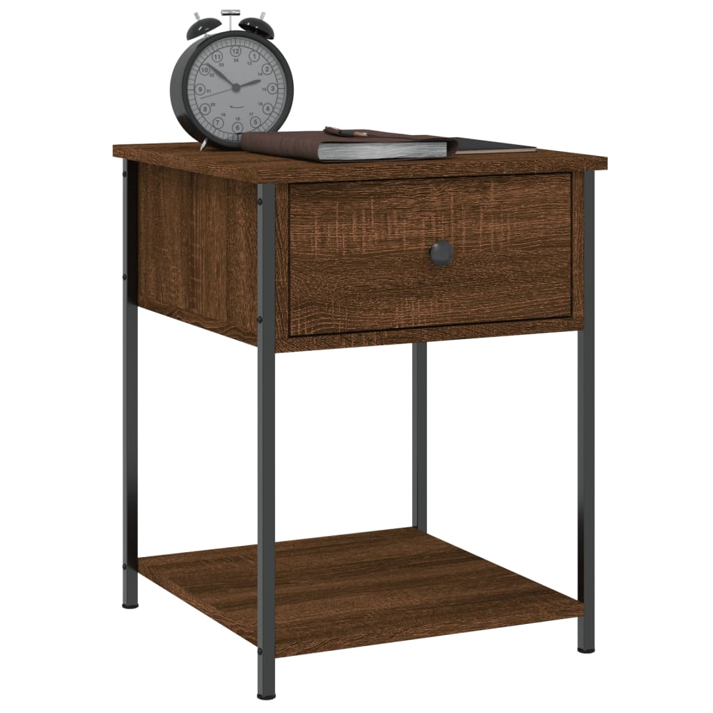 Tables de chevet 2 pcs chêne marron 44x45x58 cm bois ingénierie - XIOS