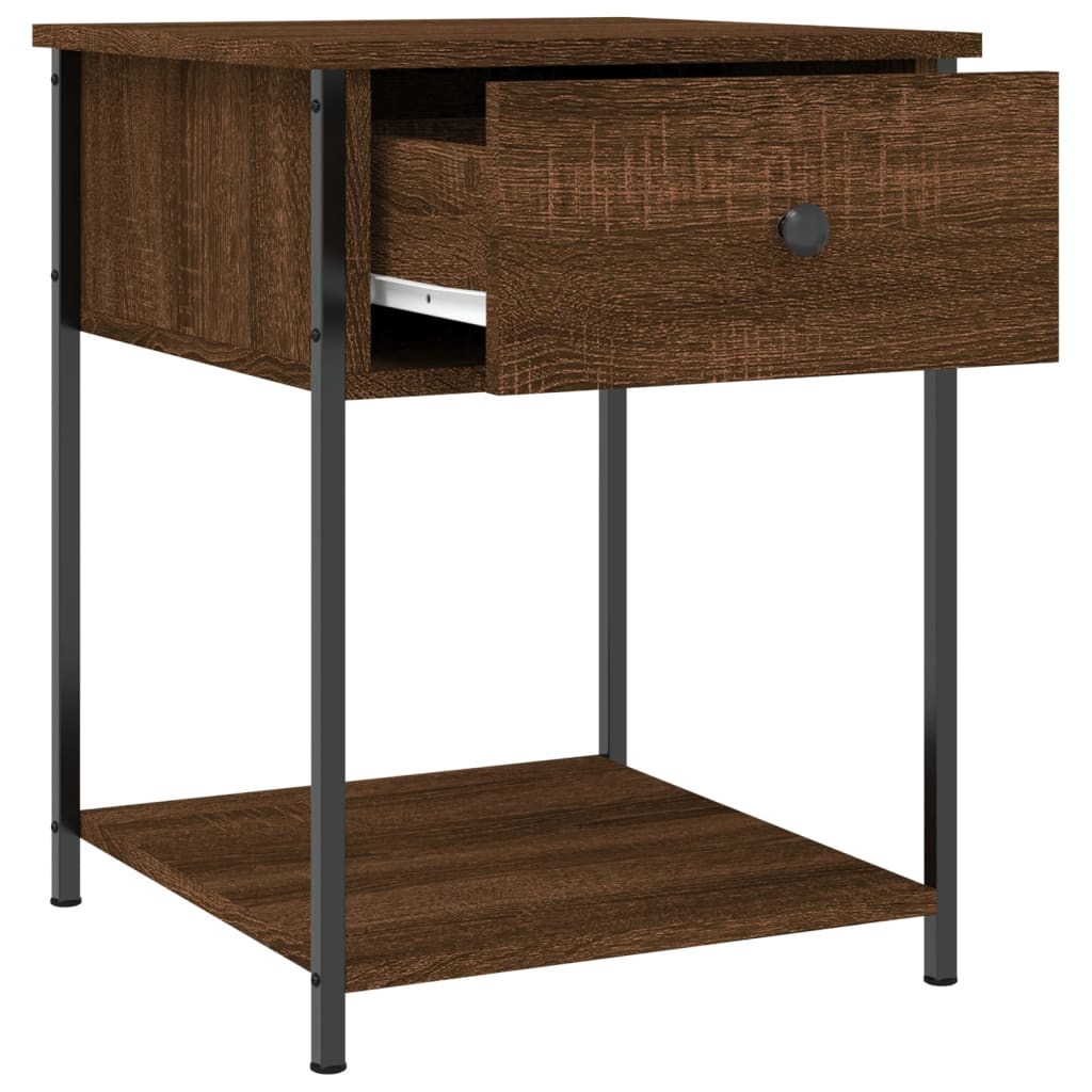 Tables de chevet 2 pcs chêne marron 44x45x58 cm bois ingénierie - XIOS