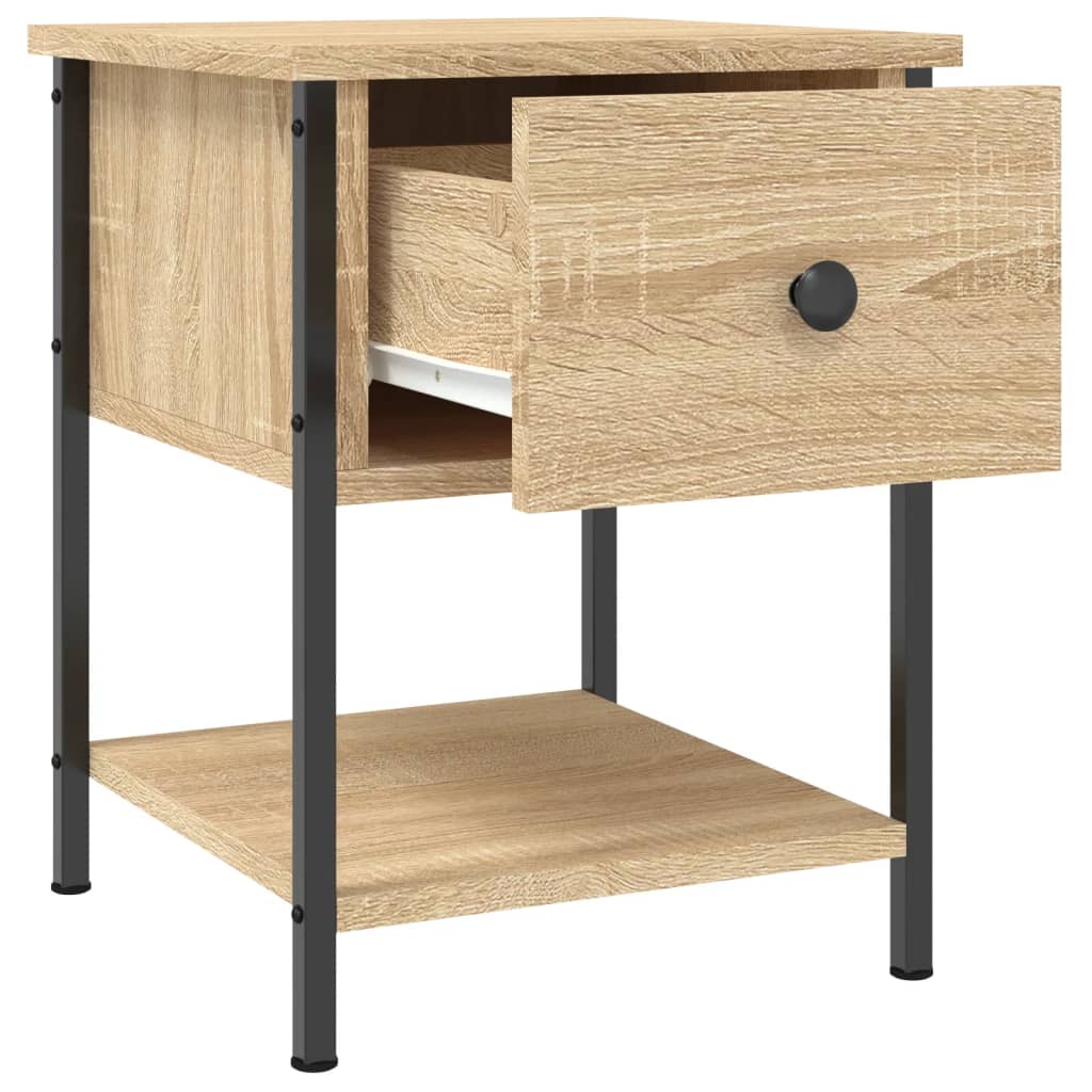 Table de chevet chêne sonoma 34x35,5x45 cm bois d'ingénierie - XIOS