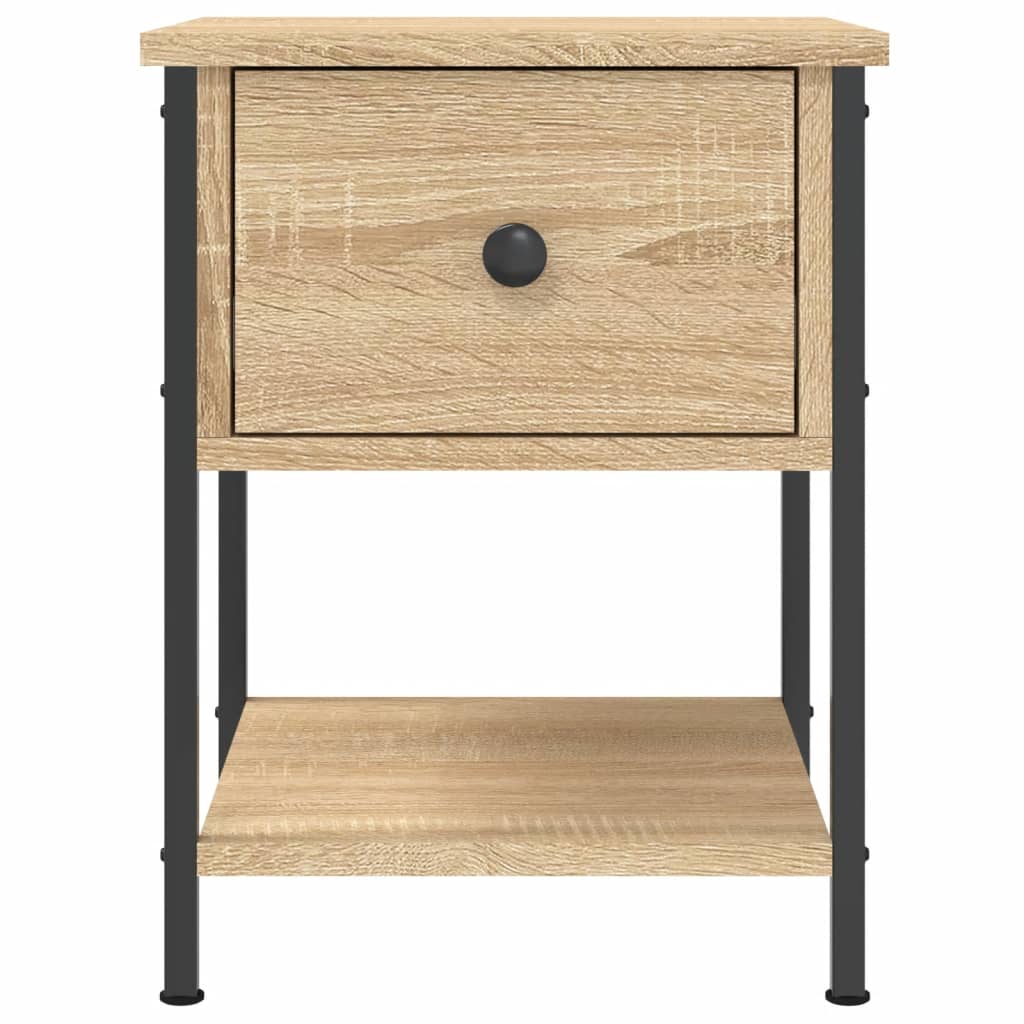 Table de chevet chêne sonoma 34x35,5x45 cm bois d'ingénierie - XIOS