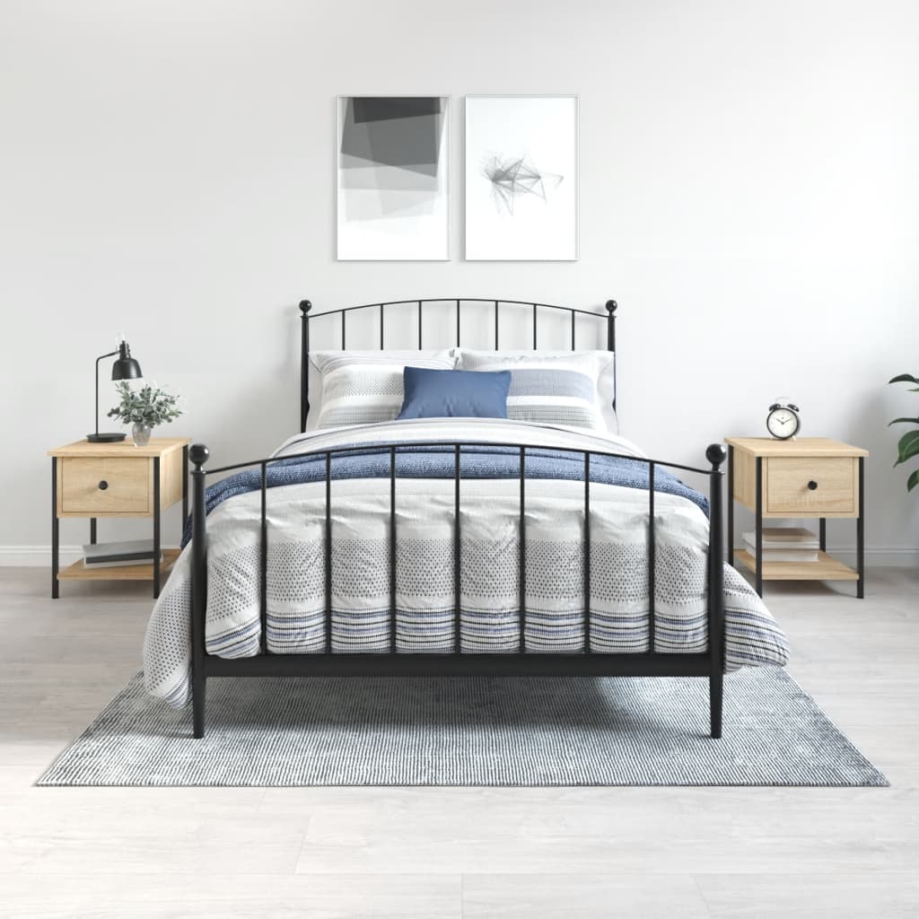 Tables de chevet 2 pcs chêne sonoma 34x35,5x45 cm - XIOS