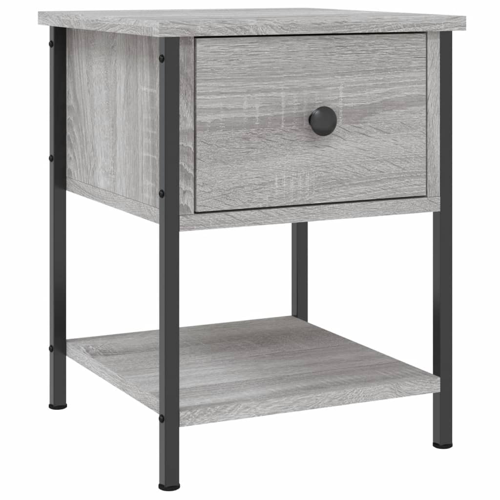 Tables de chevet 2 pcs sonoma gris 34x35,5x45cm bois ingénierie - XIOS
