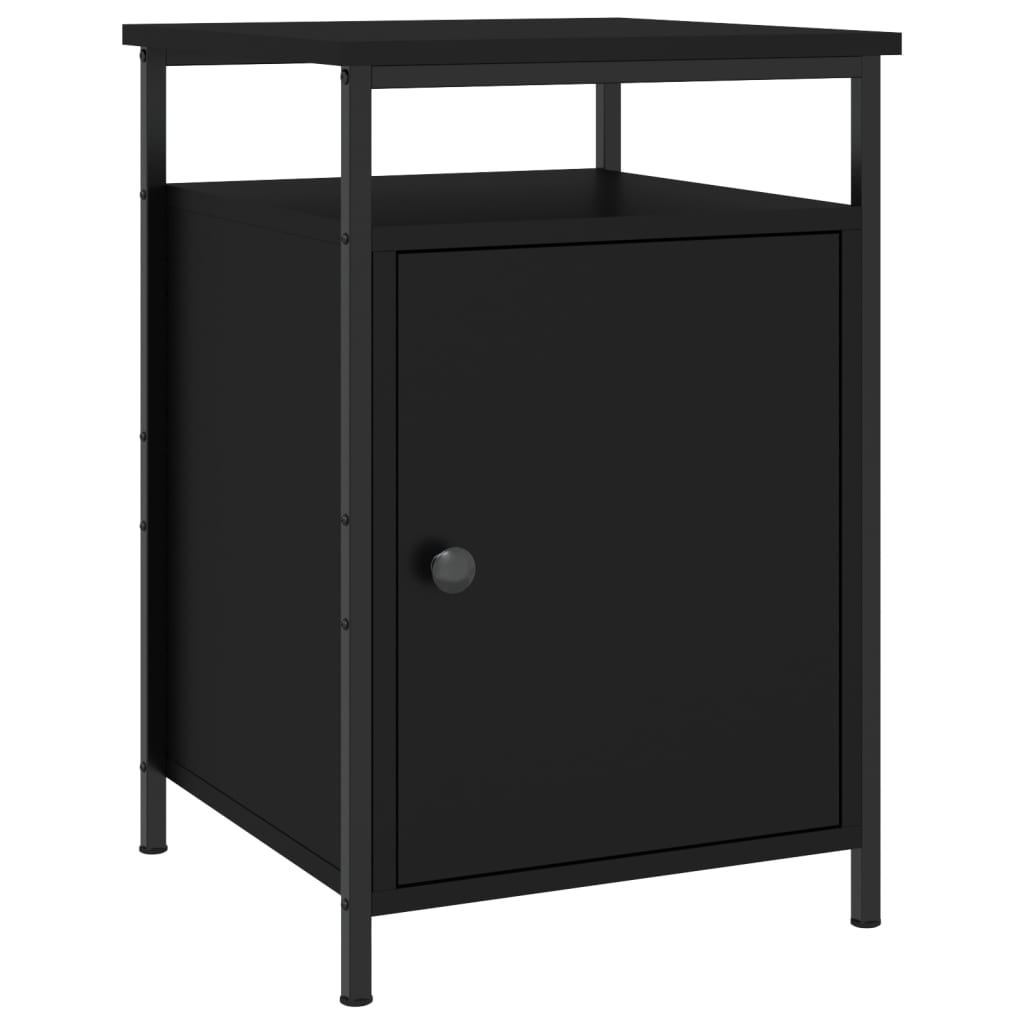 Tables de chevet 2 pcs noir 40x42x60 cm bois d'ingénierie - XIOS