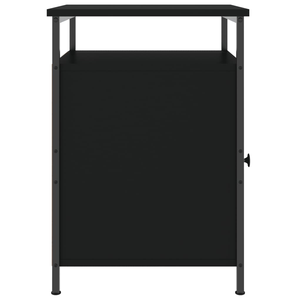 Tables de chevet 2 pcs noir 40x42x60 cm bois d'ingénierie - XIOS