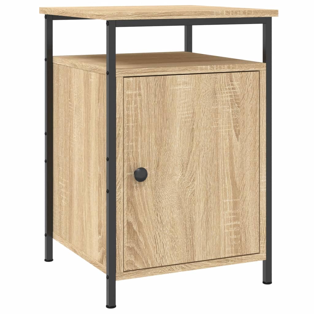 Tables de chevet 2pcs chêne sonoma 40x42x60cm bois d'ingénierie - XIOS