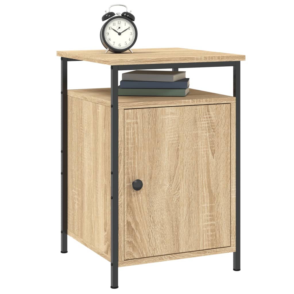 Tables de chevet 2pcs chêne sonoma 40x42x60cm bois d'ingénierie - XIOS
