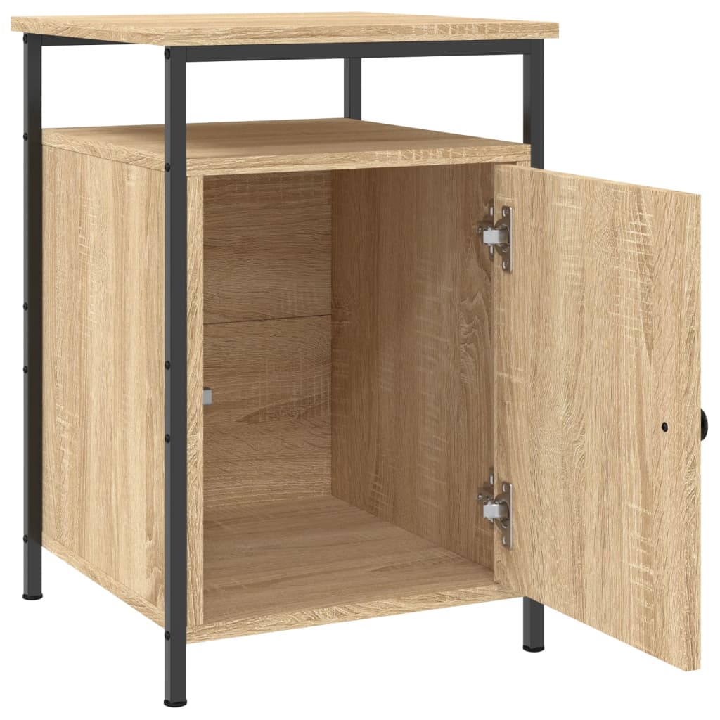Tables de chevet 2pcs chêne sonoma 40x42x60cm bois d'ingénierie - XIOS