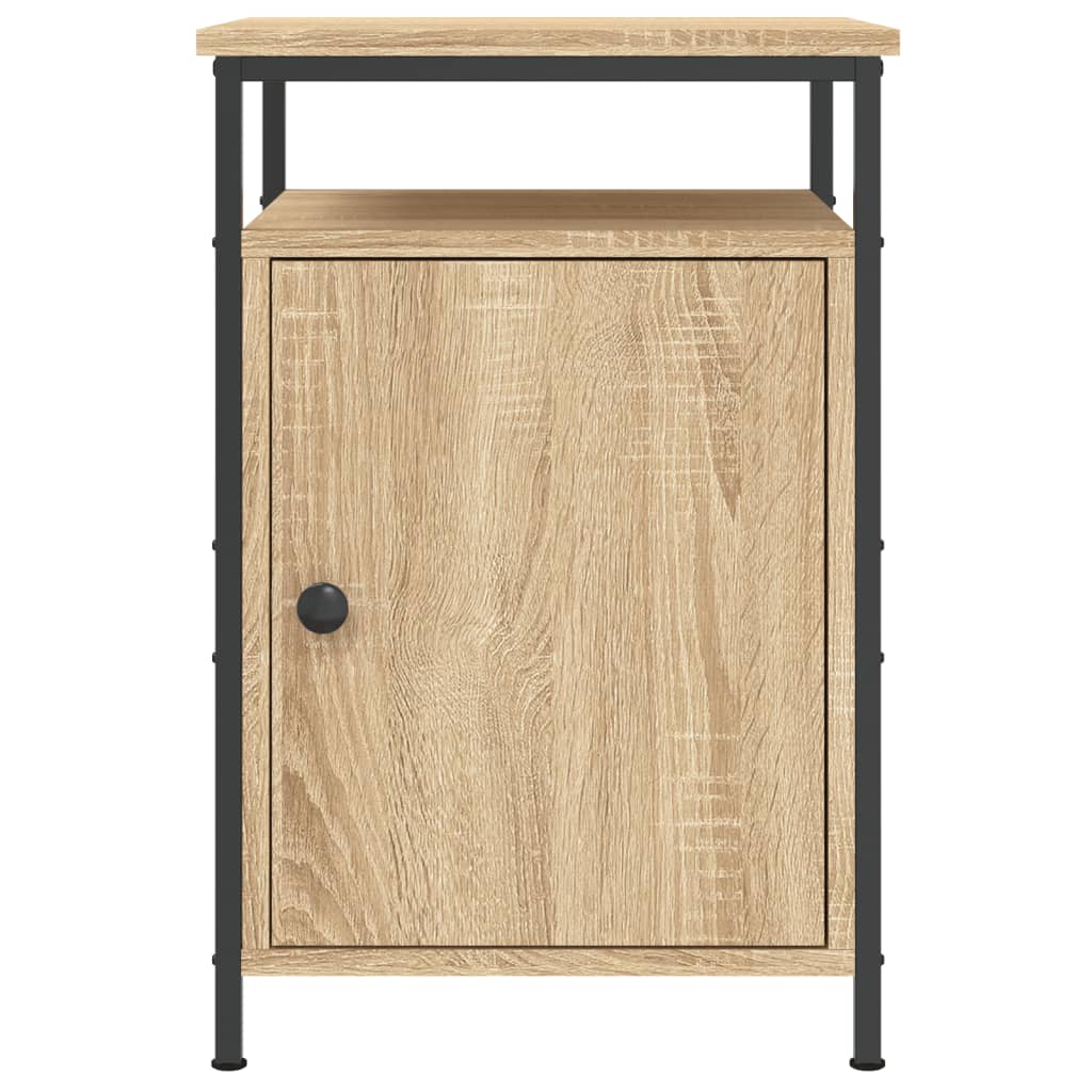 Tables de chevet 2pcs chêne sonoma 40x42x60cm bois d'ingénierie - XIOS
