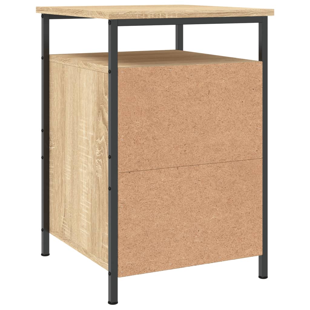 Tables de chevet 2pcs chêne sonoma 40x42x60cm bois d'ingénierie - XIOS