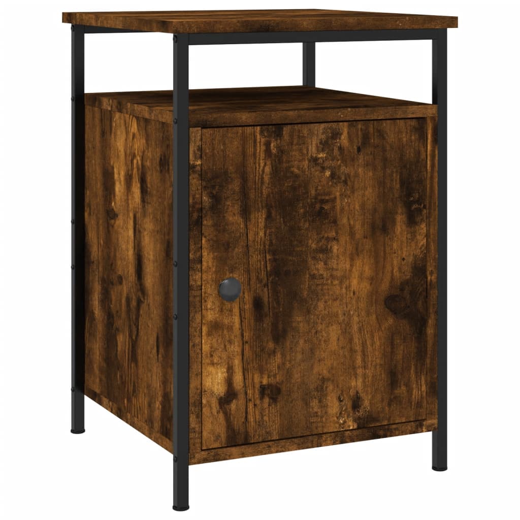 Tables de chevet 2 pcs chêne fumé 40x42x60 cm bois d'ingénierie - XIOS