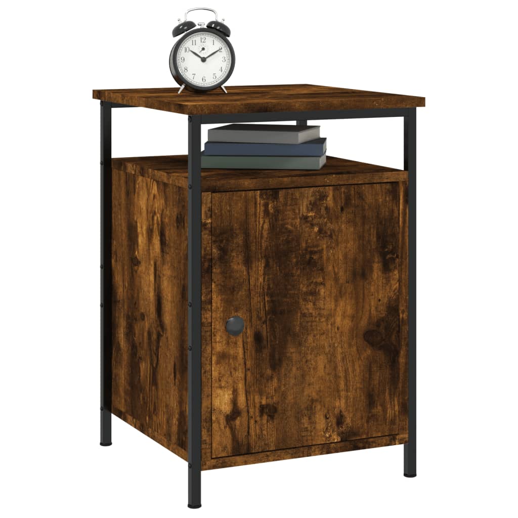 Tables de chevet 2 pcs chêne fumé 40x42x60 cm bois d'ingénierie - XIOS