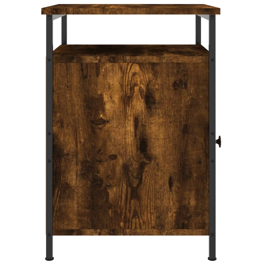 Tables de chevet 2 pcs chêne fumé 40x42x60 cm bois d'ingénierie - XIOS
