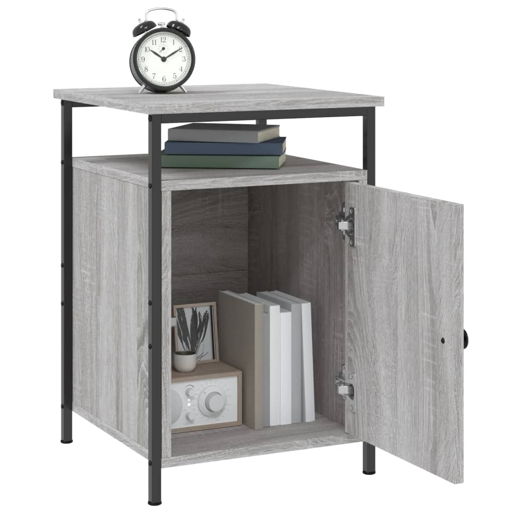 Tables de chevet 2 pcs sonoma gris 40x42x60cm bois d'ingénierie - XIOS